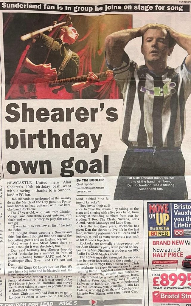 Shearer's birthday own goal